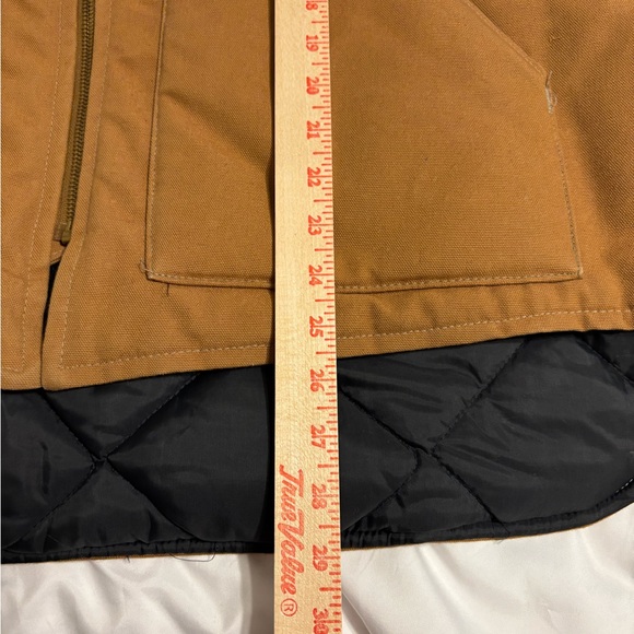 Carhartt Brown Duck Canvas Insulated Work Vest Full Zip L - Picture 4 of 8